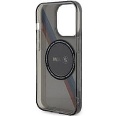 MobilPouzdra.cz Kryt BMW BMHMP14XHDTK Apple iPhone 14 Pro Max grey hardcase Tricolor Stripes MagSafe