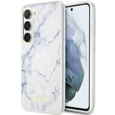 Guess Kryt Guess GUHCS23SPCUMAH Samsung Galaxy S23 white hardcase Marble