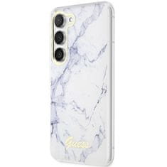 Guess Kryt Guess GUHCS23SPCUMAH Samsung Galaxy S23 white hardcase Marble