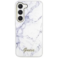 Guess Kryt Guess GUHCS23SPCUMAH Samsung Galaxy S23 white hardcase Marble