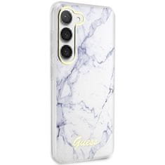 Guess Kryt Guess GUHCS23SPCUMAH Samsung Galaxy S23 white hardcase Marble