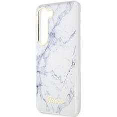 Guess Kryt Guess GUHCS23SPCUMAH Samsung Galaxy S23 white hardcase Marble