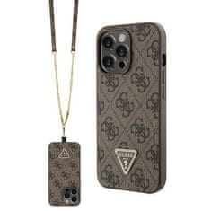 Guess Kryt Guess GUHCP13LP4TDSCPW Apple iPhone 13/13 Pro hardcase Crossbody 4G Metal Logo brown