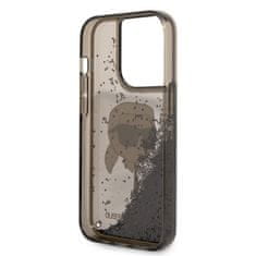 Karl Lagerfeld Kryt Karl Lagerfeld KLHCP14XLNKHCK Apple iPhone 14 Pro Max black hardcase Glitter NFT Karl Head