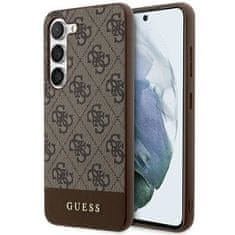 Guess Kryt Guess GUHCS24MG4GLBR Samsung Galaxy S24+ Plus hardcase 4G Stripe Collection brown