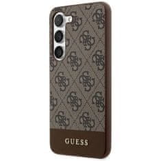 Guess Kryt Guess GUHCS24MG4GLBR Samsung Galaxy S24+ Plus hardcase 4G Stripe Collection brown