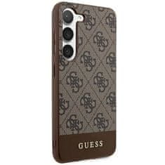 Guess Kryt Guess GUHCS24MG4GLBR Samsung Galaxy S24+ Plus hardcase 4G Stripe Collection brown