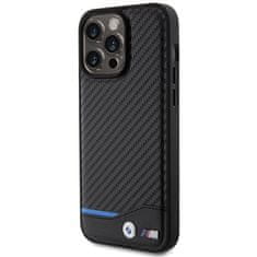 MobilPouzdra.cz Kryt BMW BMHCP15X22NBCK Apple iPhone 15 Pro Max Leather Carbon black