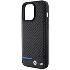 MobilPouzdra.cz Kryt BMW BMHCP15X22NBCK Apple iPhone 15 Pro Max Leather Carbon black