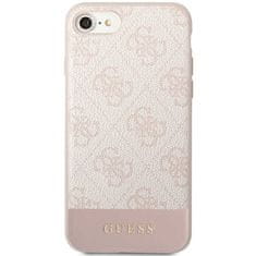 Guess Kryt Guess GUHCI8G4GLPI Apple iPhone SE 2022/SE 2020/8/7 pink hard case 4G Stripe Collection