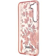 Guess Kryt Guess GUHCS23MHCFWSP Samsung Galaxy S23+ Plus pink hardcase Flower Collection