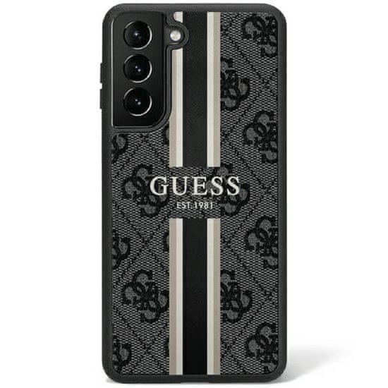 Guess Kryt Guess GUHCS23SP4RPSK Samsung Galaxy S23 black hardcase 4G Printed Stripe