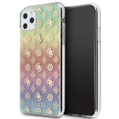 Guess Kryt Guess GUHCN65PEOML iPhone 11 Pro Max multicolor hard case Iridescent 4G Peony