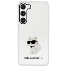 Karl Lagerfeld Kryt Karl Lagerfeld KLHCS23MHNCHTCT Samsung Galaxy S23+ Plus transparent hardcase Ikonik Choupette