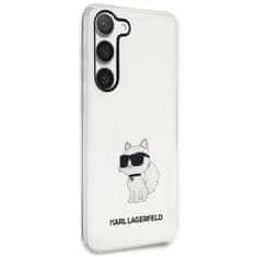 Karl Lagerfeld Kryt Karl Lagerfeld KLHCS23MHNCHTCT Samsung Galaxy S23+ Plus transparent hardcase Ikonik Choupette