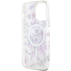 Guess Kryt Guess GUHMP14XHCFWST Apple iPhone 14 Pro Max transparent hardcase Flower MagSafe