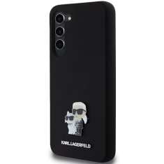 Karl Lagerfeld Kryt Karl Lagerfeld KLHCS24MSMHKCNPK Samsung Galaxy S24+ Plus hardcase Silicone Karl&Choupette Metal Pin black