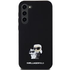 Karl Lagerfeld Kryt Karl Lagerfeld KLHCS24MSMHKCNPK Samsung Galaxy S24+ Plus hardcase Silicone Karl&Choupette Metal Pin black