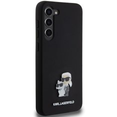 Karl Lagerfeld Kryt Karl Lagerfeld KLHCS24MSMHKCNPK Samsung Galaxy S24+ Plus hardcase Silicone Karl&Choupette Metal Pin black