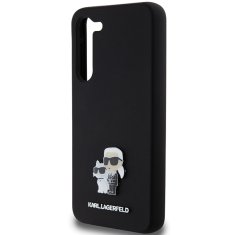 Karl Lagerfeld Kryt Karl Lagerfeld KLHCS24MSMHKCNPK Samsung Galaxy S24+ Plus hardcase Silicone Karl&Choupette Metal Pin black