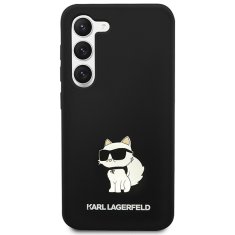 Karl Lagerfeld Kryt Karl Lagerfeld KLHCS24MSNCHBCK Samsung Galaxy S24+ Plus hardcase Silicone Choupette black