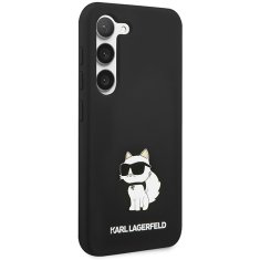 Karl Lagerfeld Kryt Karl Lagerfeld KLHCS24MSNCHBCK Samsung Galaxy S24+ Plus hardcase Silicone Choupette black