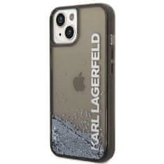 Karl Lagerfeld Kryt Karl Lagerfeld KLHCP14SLCKVK Apple iPhone 14 black hardcase Liquid Glitter Elong