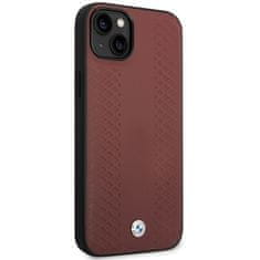 MobilPouzdra.cz Kryt BMW BMHCP14S22RFGR Apple iPhone 14 burgundy Leather Diamond Pattern