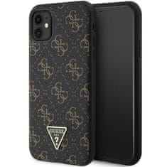 Guess Kryt Guess GUHCN61PG4GPK Apple iPhone XR / 11 hardcase 4G Triangle Metal Logo black