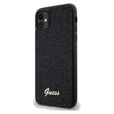 Guess Kryt Guess GUHCN61PMSDGSK Apple iPhone XR / 11 hardcase Disco Metal Script black