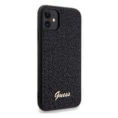 Guess Kryt Guess GUHCN61PMSDGSK Apple iPhone XR / 11 hardcase Disco Metal Script black