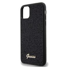 Guess Kryt Guess GUHCN61PMSDGSK Apple iPhone XR / 11 hardcase Disco Metal Script black