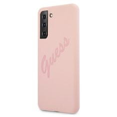 Guess Kryt Guess GUHCS21MLSVSPI Samsung Galaxy S21+ Plus pink hardcase Script Vintage