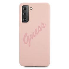 Guess Kryt Guess GUHCS21MLSVSPI Samsung Galaxy S21+ Plus pink hardcase Script Vintage