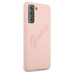 Guess Kryt Guess GUHCS21MLSVSPI Samsung Galaxy S21+ Plus pink hardcase Script Vintage