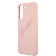 Guess Kryt Guess GUHCS21MLSVSPI Samsung Galaxy S21+ Plus pink hardcase Script Vintage