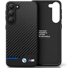 MobilPouzdra.cz Kryt BMW BMHCS23L22NBCK Samsung Galaxy S23 Ultra black Leather Carbon