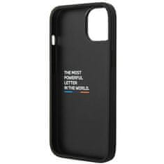 MobilPouzdra.cz Kryt BMW BMHCP14M22PTDK Apple iPhone 14 Plus / 15 Plus black Leather Stamp Tricolor