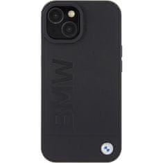 MobilPouzdra.cz Kryt BMW BMHMP15MSLLBK Apple iPhone 15 Plus / 14 Plus MagSafe Leather Hot Stamp black