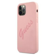 Guess Kryt Guess GUHCP12LLSVSPI Apple iPhone 12 Pro Max pink hardcase Script Vintage