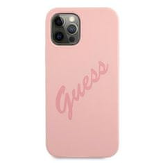 Guess Kryt Guess GUHCP12LLSVSPI Apple iPhone 12 Pro Max pink hardcase Script Vintage