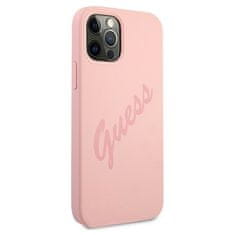 Guess Kryt Guess GUHCP12LLSVSPI Apple iPhone 12 Pro Max pink hardcase Script Vintage