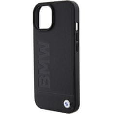 MobilPouzdra.cz Kryt BMW BMHMP15MSLLBK Apple iPhone 15 Plus / 14 Plus MagSafe Leather Hot Stamp black