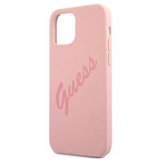 Guess Kryt Guess GUHCP12LLSVSPI Apple iPhone 12 Pro Max pink hardcase Script Vintage