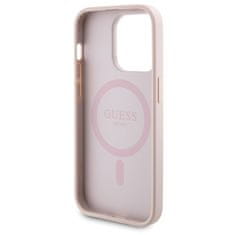 Guess Kryt Guess GUBPM5P14L4GEMGP Apple iPhone 14 Pro hardcase + Powerbank 5000mAh MagSafe 4G Metal Logo pink