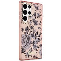 Guess Kryt Guess GUHCS23LHCFWSP Samsung Galaxy S23 Ultra pink hardcase Flower Collection