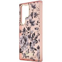 Guess Kryt Guess GUHCS23LHCFWSP Samsung Galaxy S23 Ultra pink hardcase Flower Collection