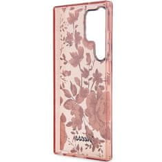 Guess Kryt Guess GUHCS23LHCFWSP Samsung Galaxy S23 Ultra pink hardcase Flower Collection