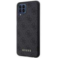 Guess Kryt Guess GUHCSM33G4GFGR Samsung Galaxy M33 5G grey hard case 4G Metal Gold Logo