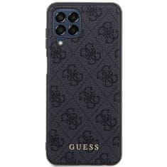 Guess Kryt Guess GUHCSM33G4GFGR Samsung Galaxy M33 5G grey hard case 4G Metal Gold Logo